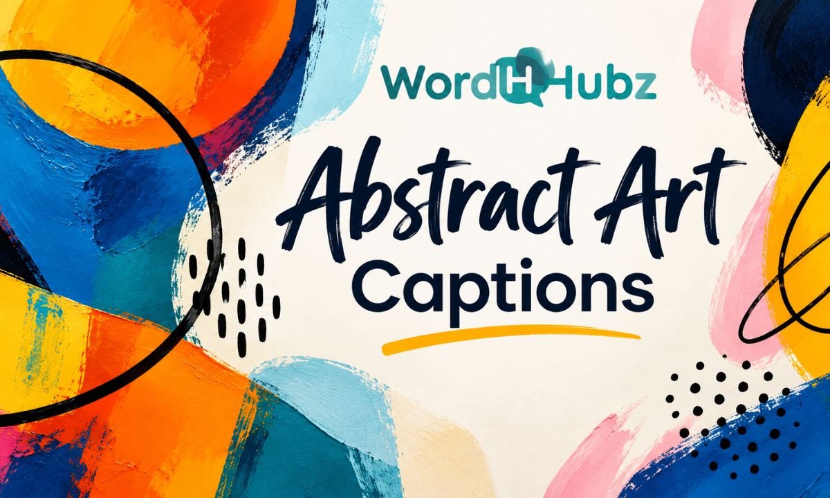 Abstract Art Captions