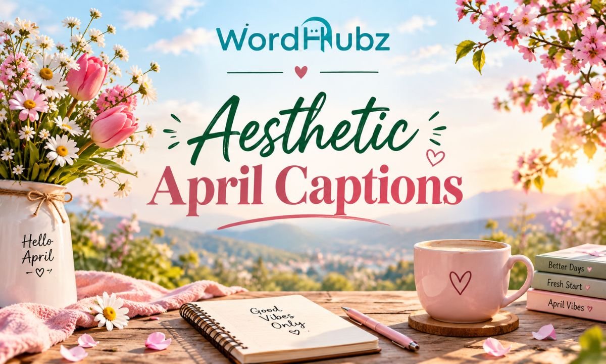 Aesthetic April Captions