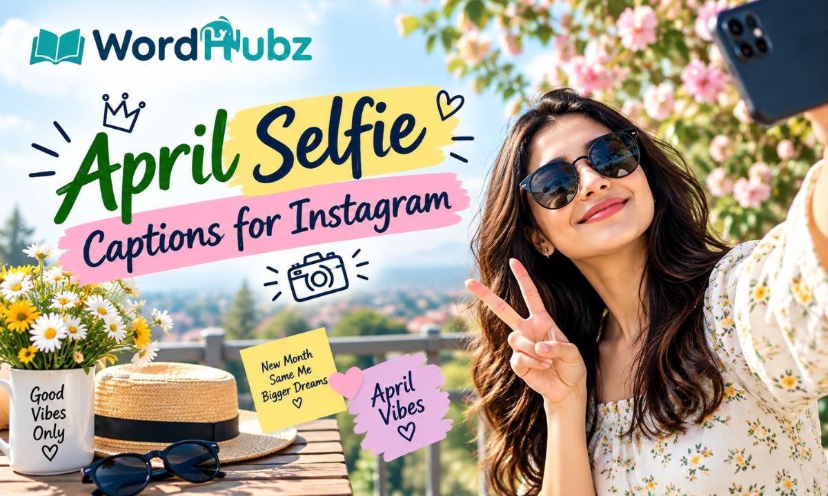 April Selfie Captions for Instagram