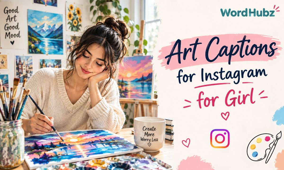Art Captions for Instagram for Girl