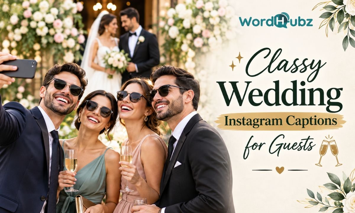 Classy Wedding Instagram Captions