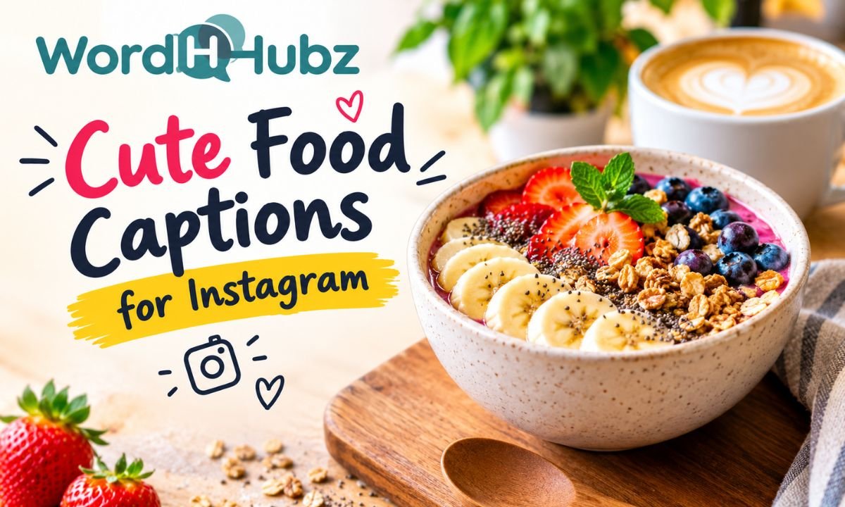 Cute Food Captions for Instagram