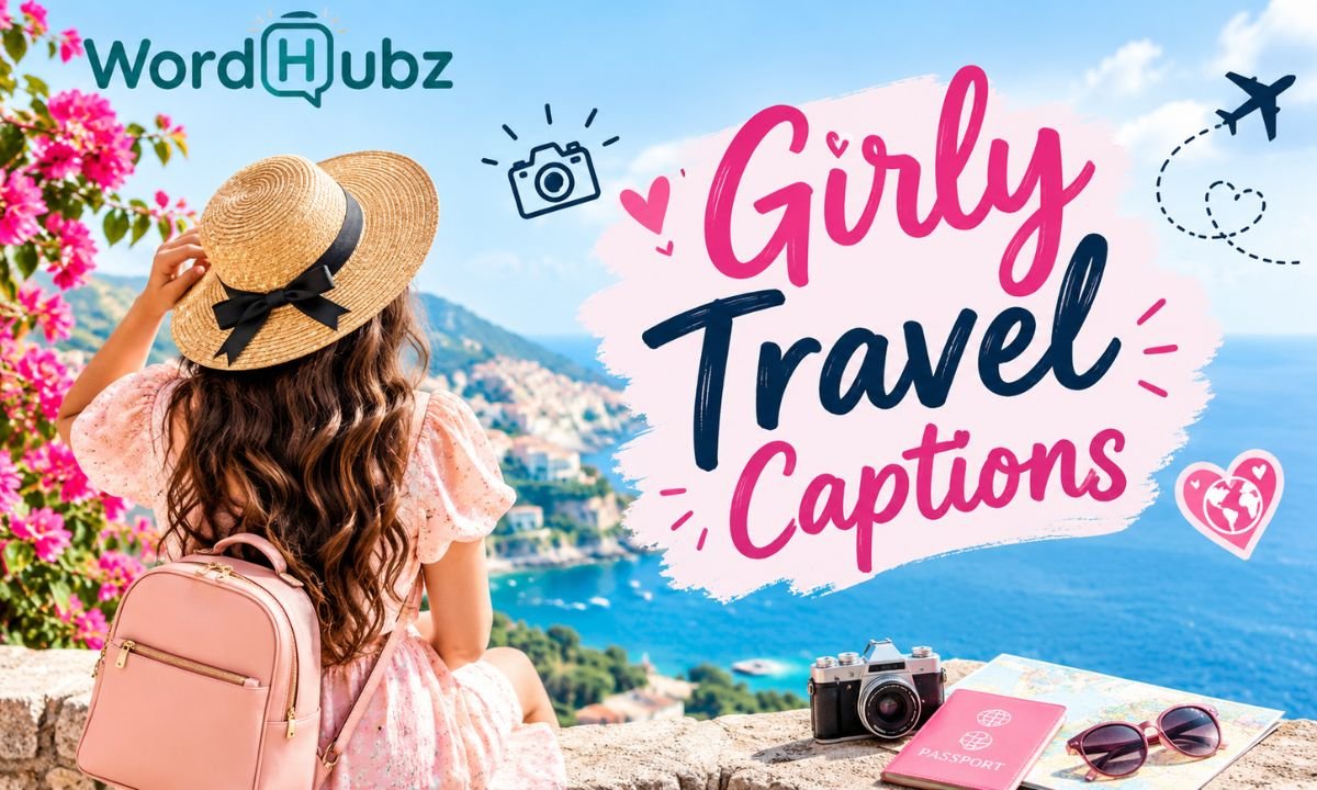 Girly Travel Captions