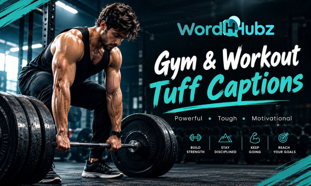Gym & Workout Tuff Captions