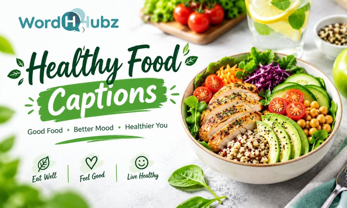Healthy Food Captions