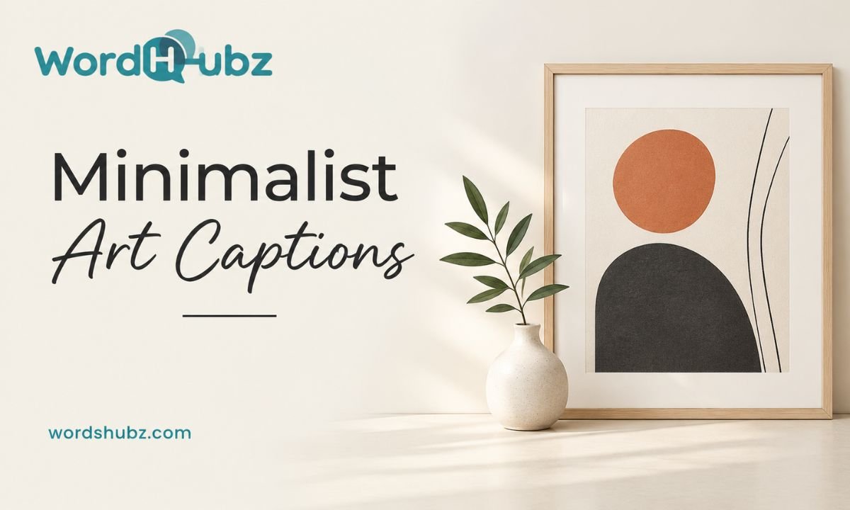 Minimalist Art Captions