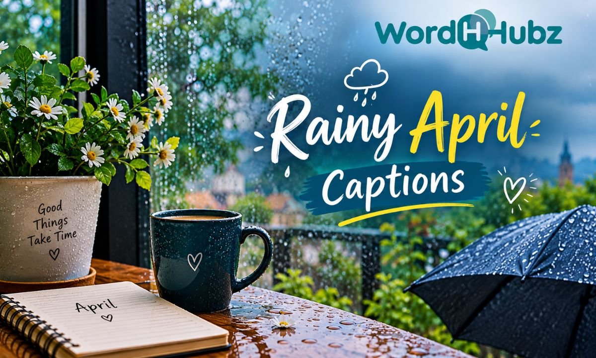 Rainy April Captions