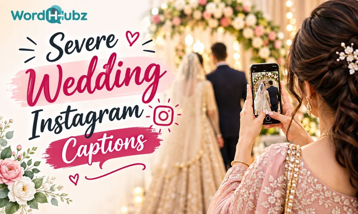 Severe Wedding Instagram Captions