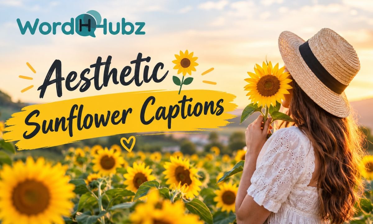 Aesthetic Sunflower Captions