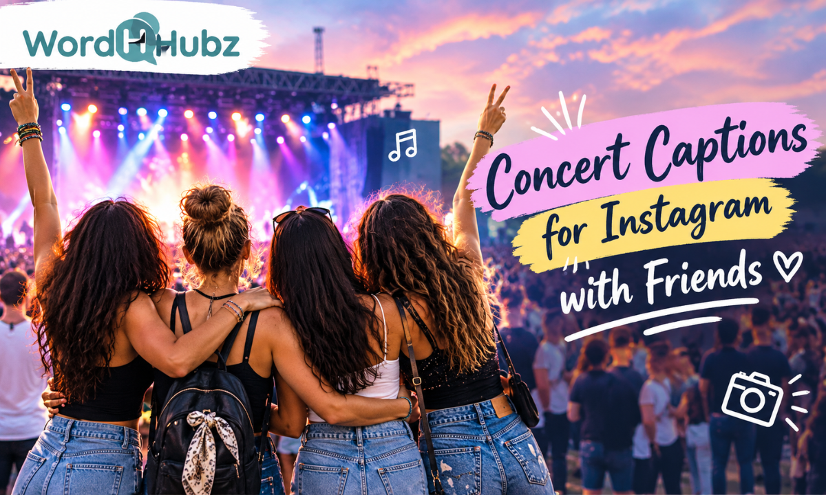 Concert Captions for Instagram with Friends