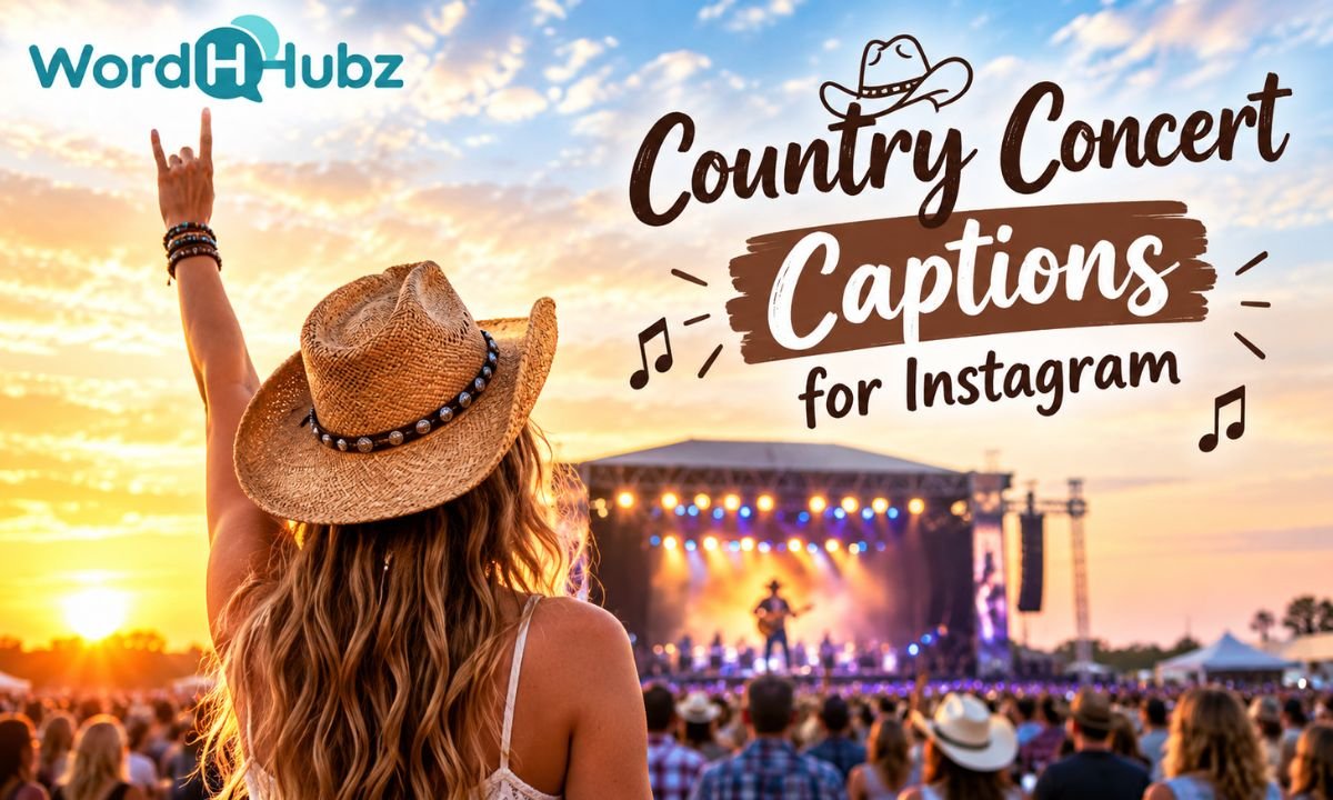 Country Concert Captions for Instagram