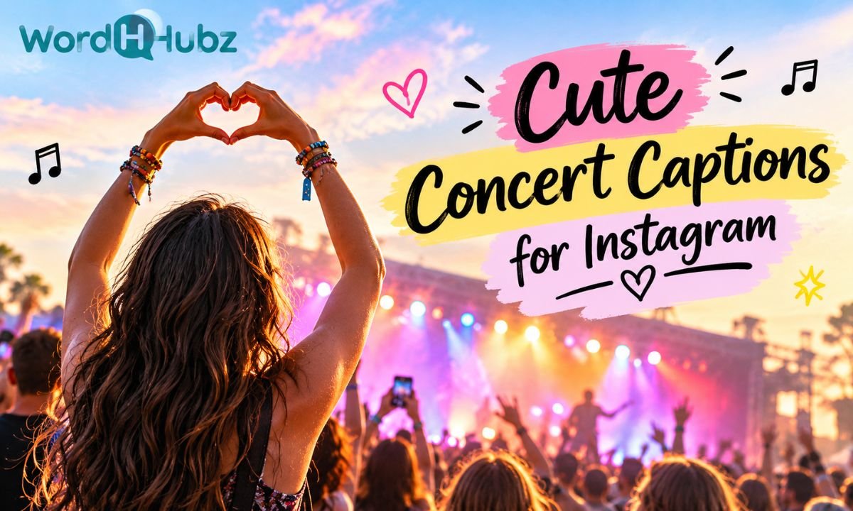 Cute Concert Captions for Instagram