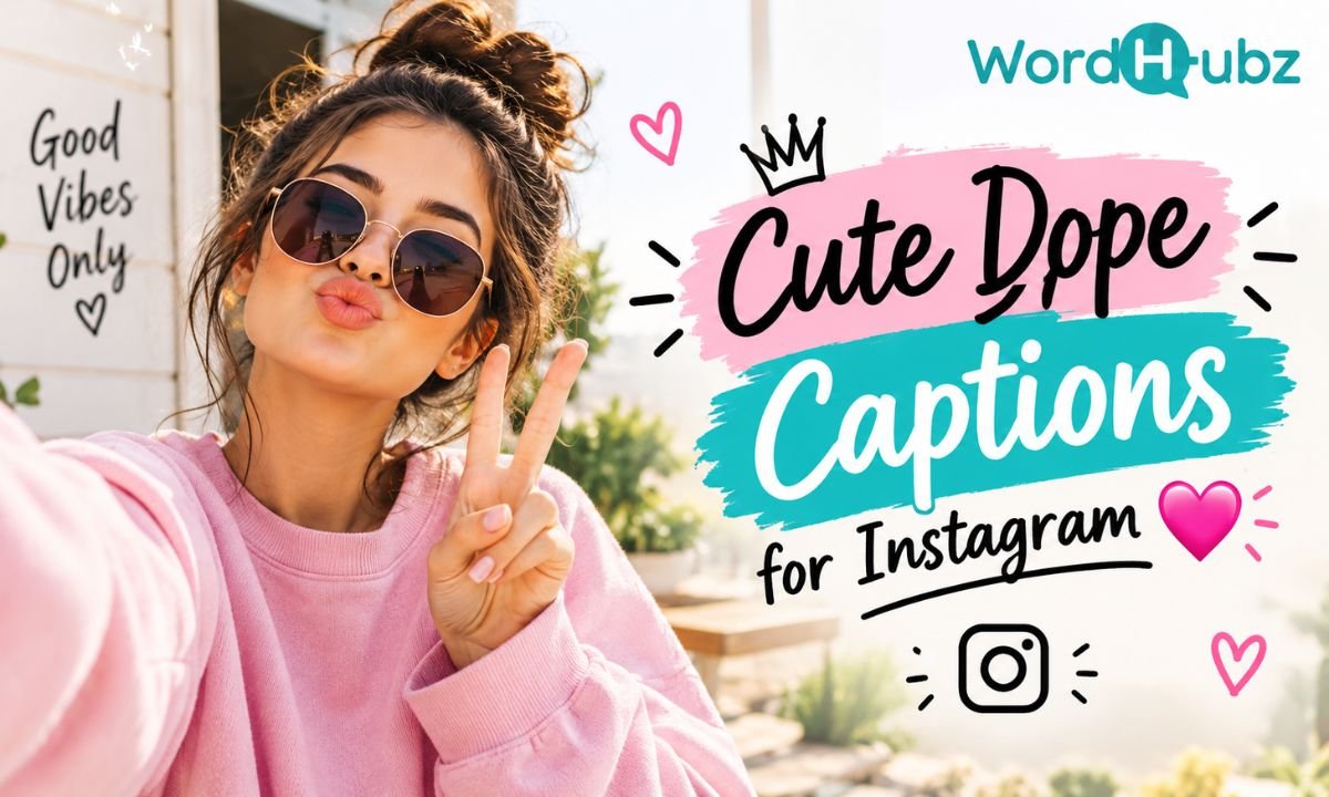 Cute Dope Captions for Instagram