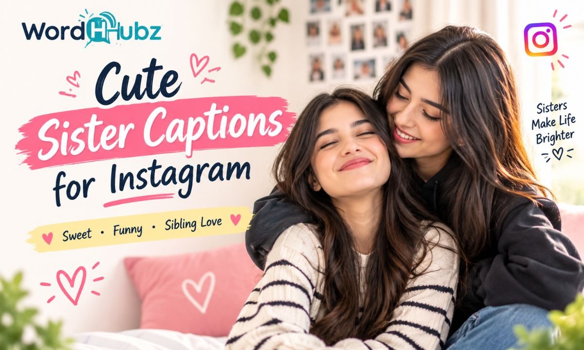 Cute Sister Captions for Instagram