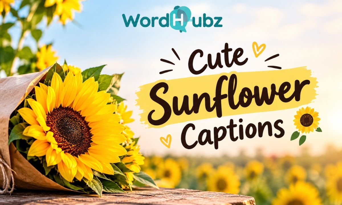 Cute Sunflower Captions
