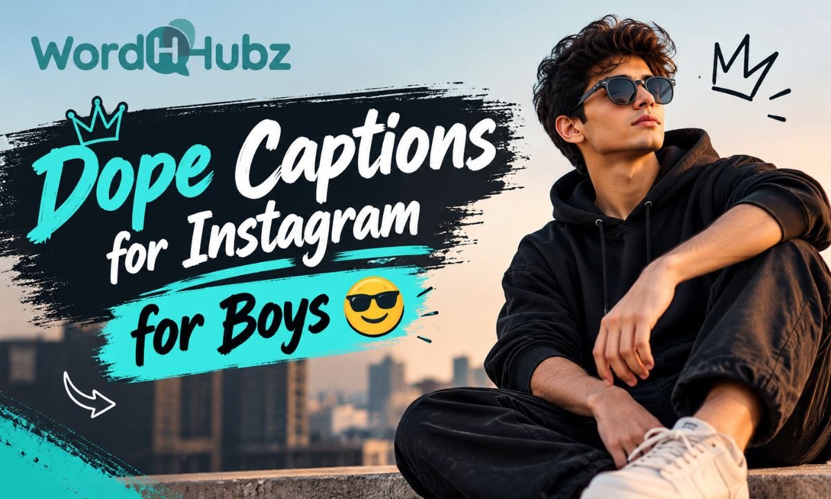Dope Captions for Instagram for Boys