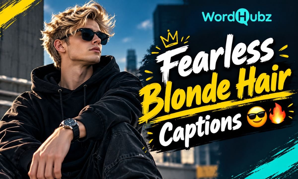Fearless Blonde Hair Captions