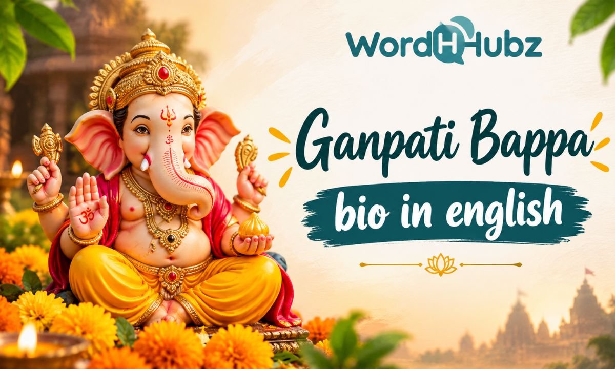 Ganpati Bappa bio in english
