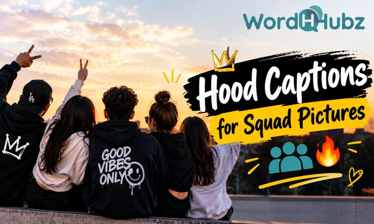 Hood Captions for Squad Pictures