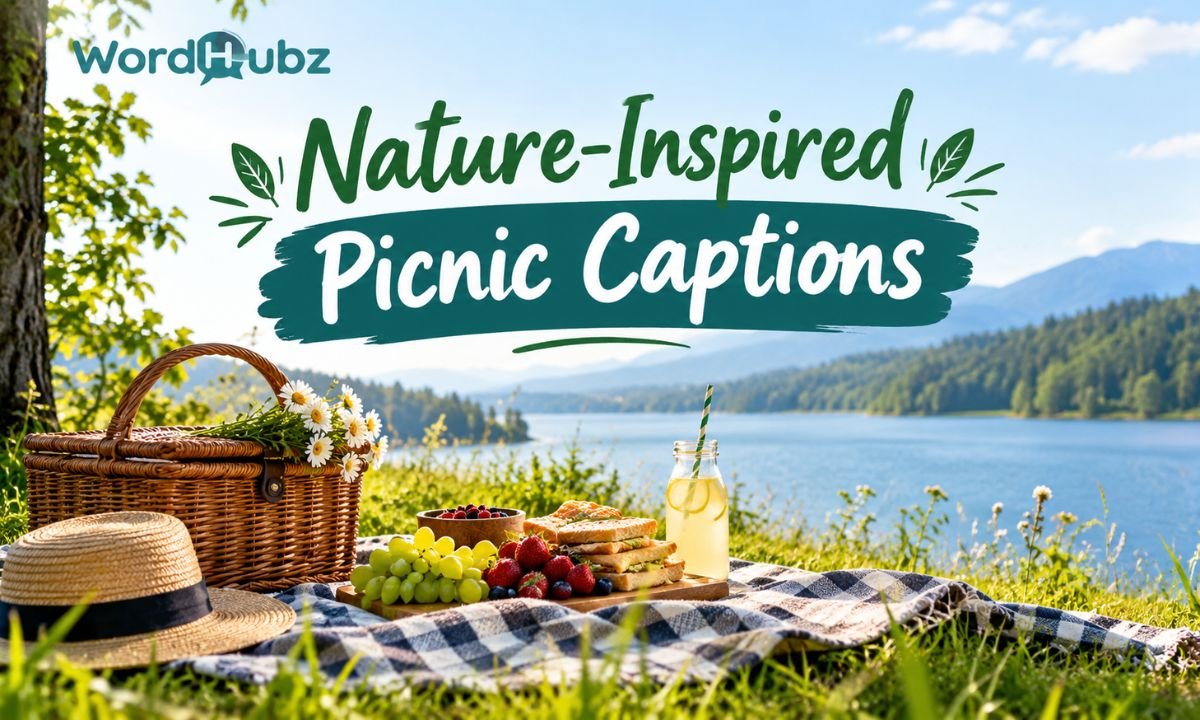 Nature Inspired Picnic Captions