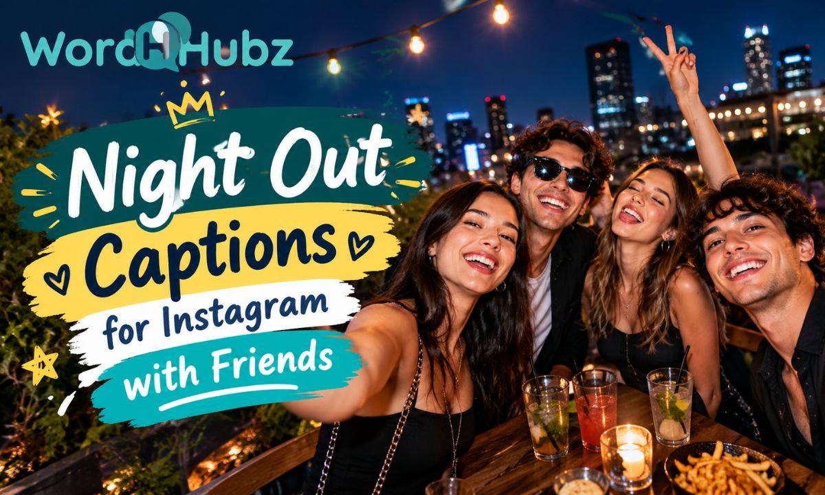 Night Out Captions for Instagram with Friends