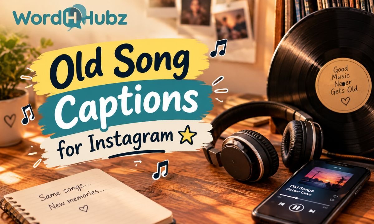 Old Song Captions for Instagram