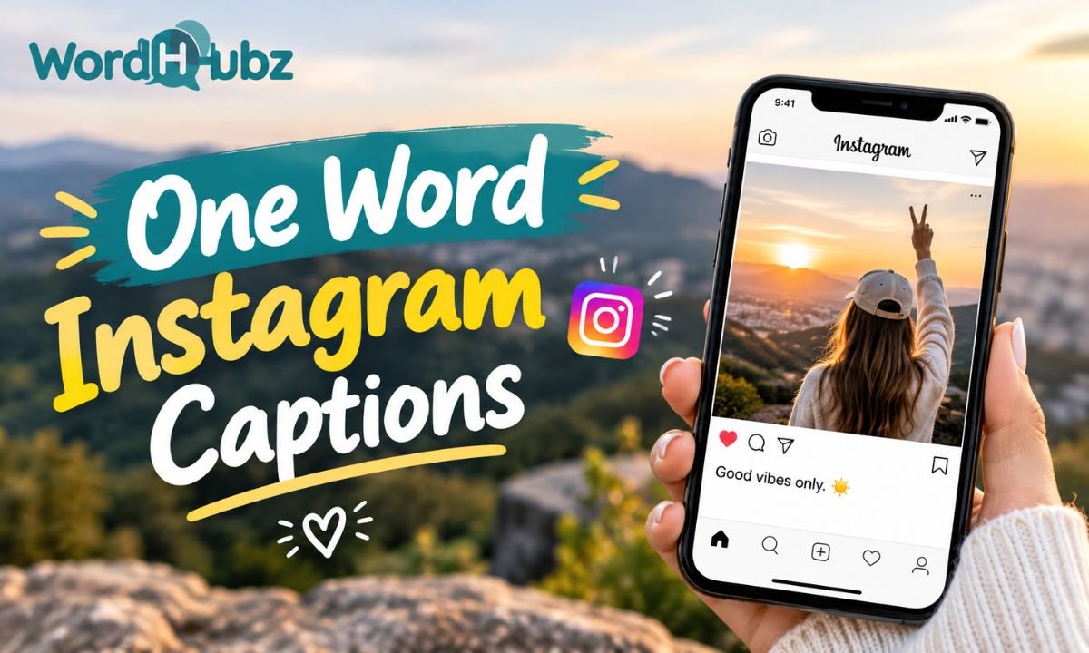 One Word Instagram Captions