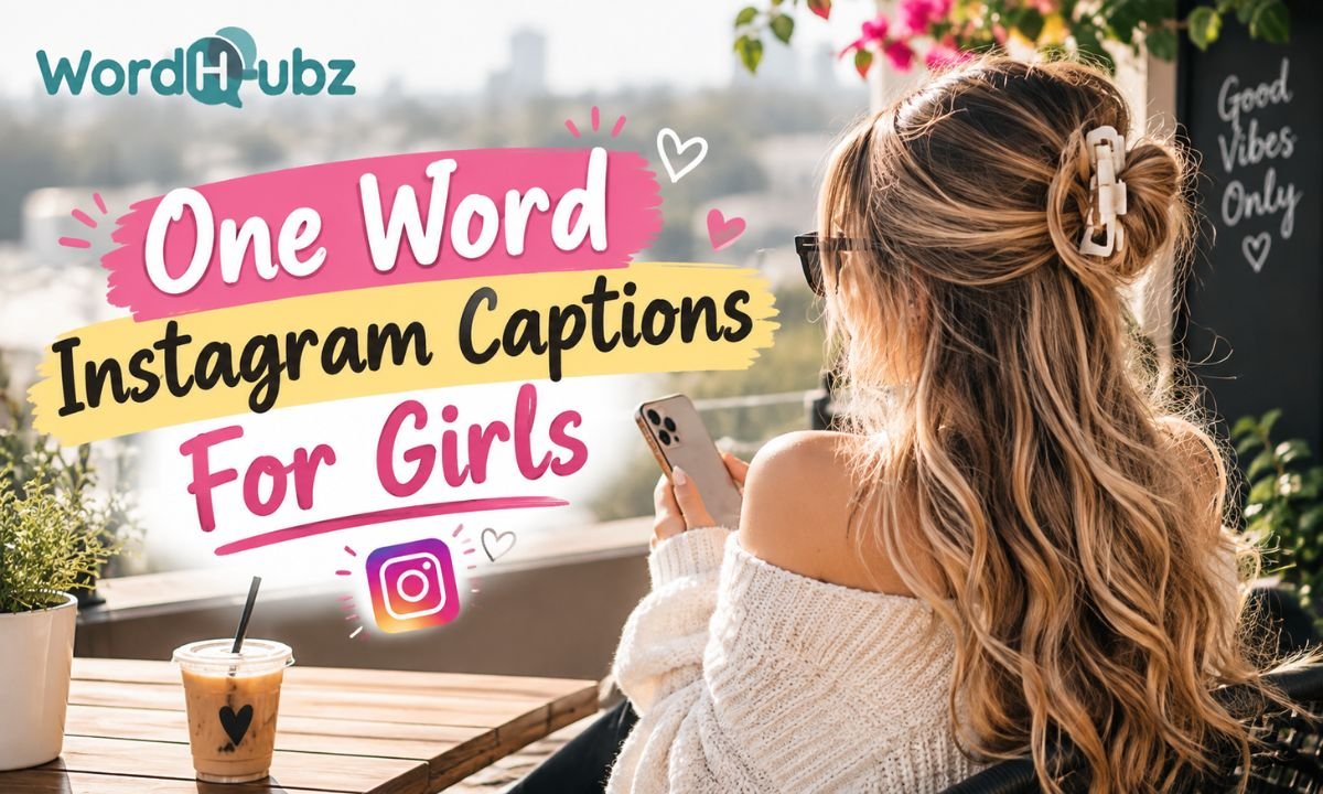 One Word Instagram Captions For Girls