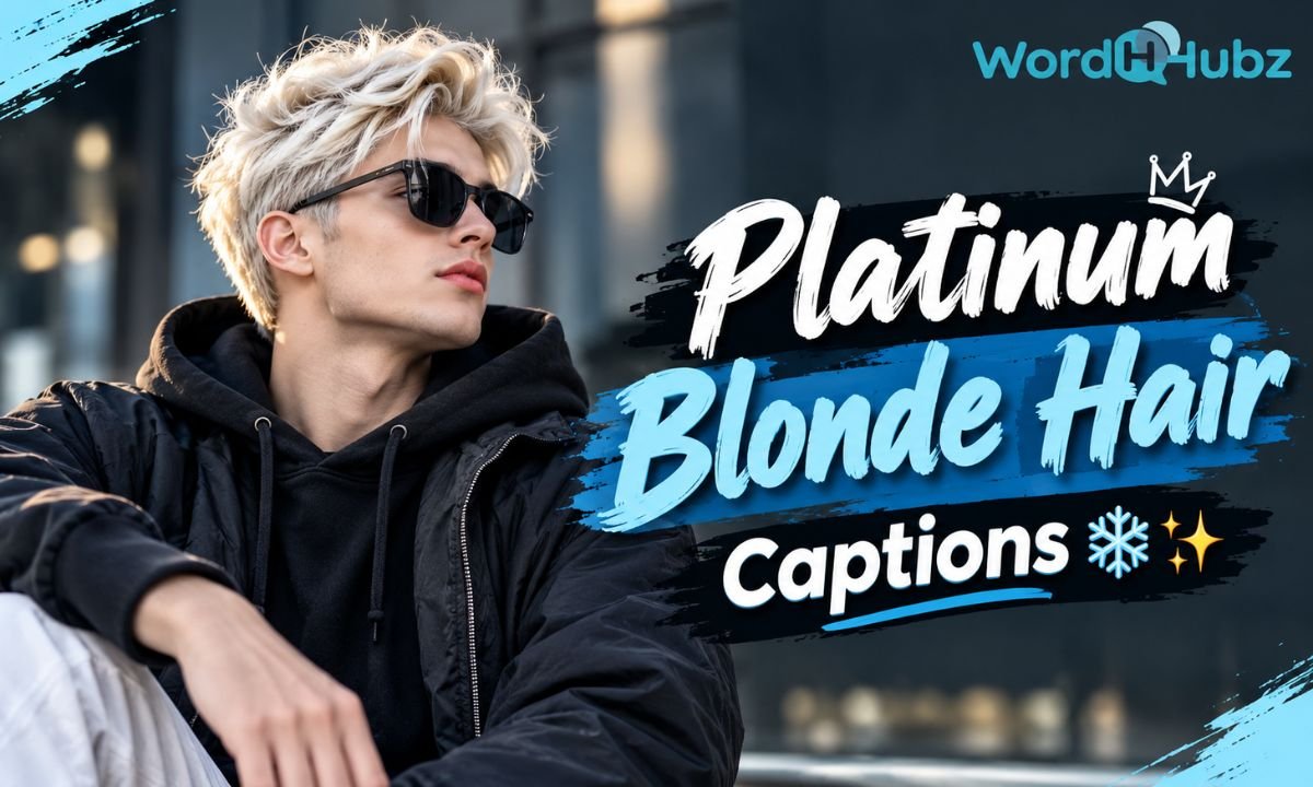 Platinum Blonde Hair Captions