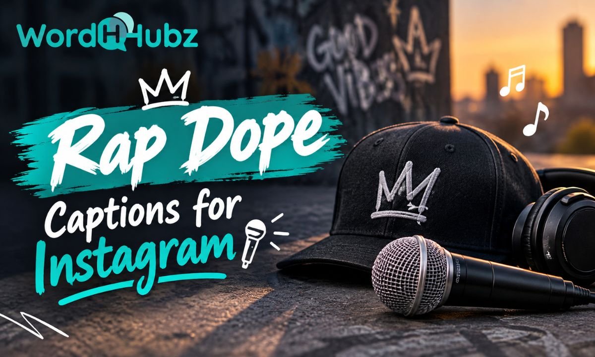 Rap Dope Captions for Instagram