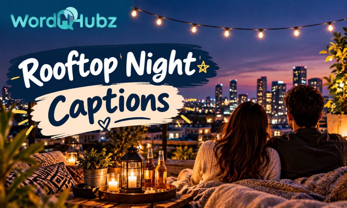 Rooftop Night Captions