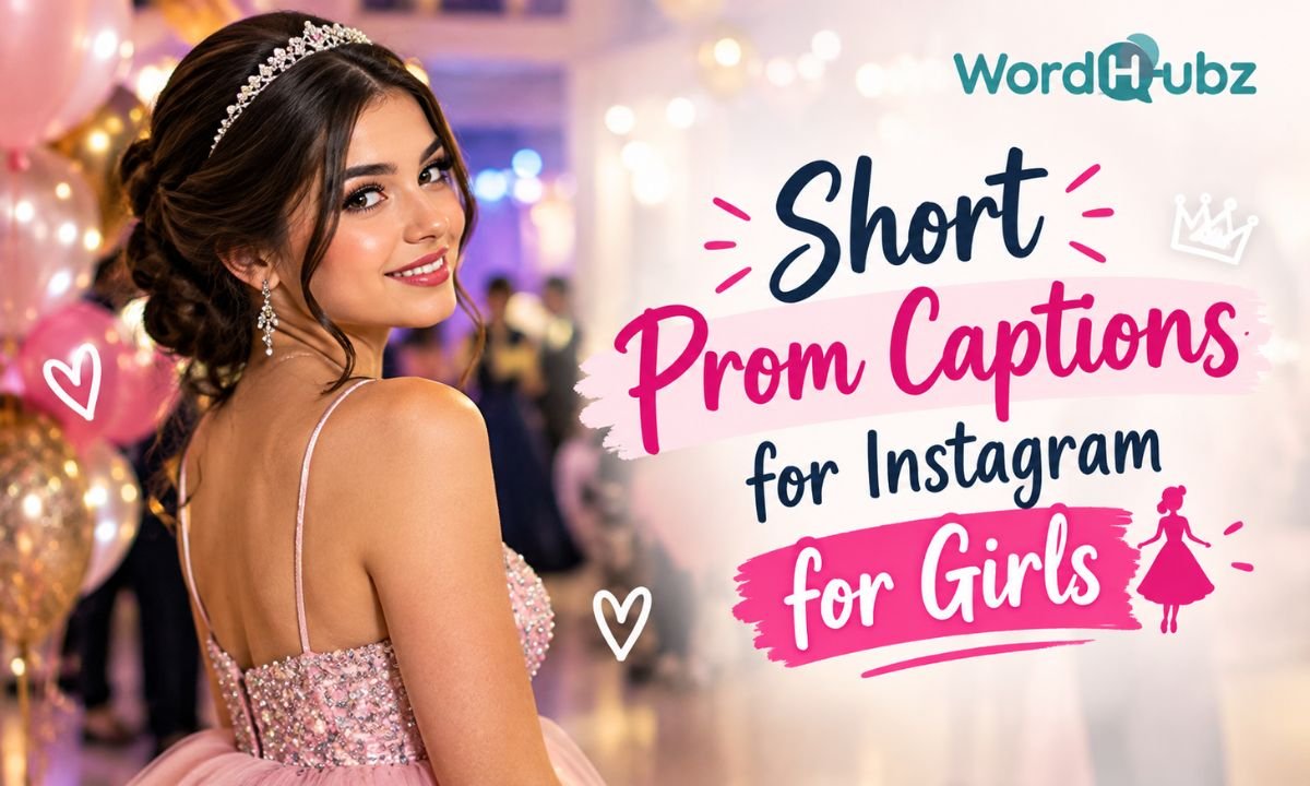 Short Prom Captions for Instagram for Girls
