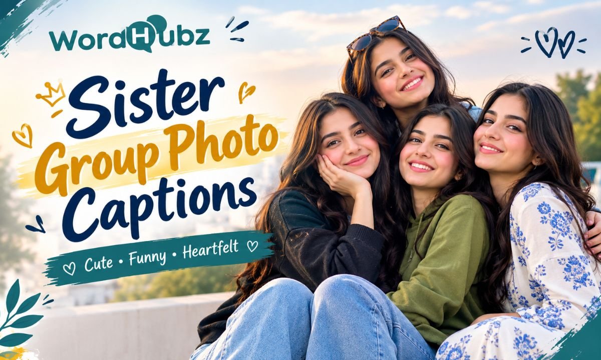 Sister Group Photo Captions
