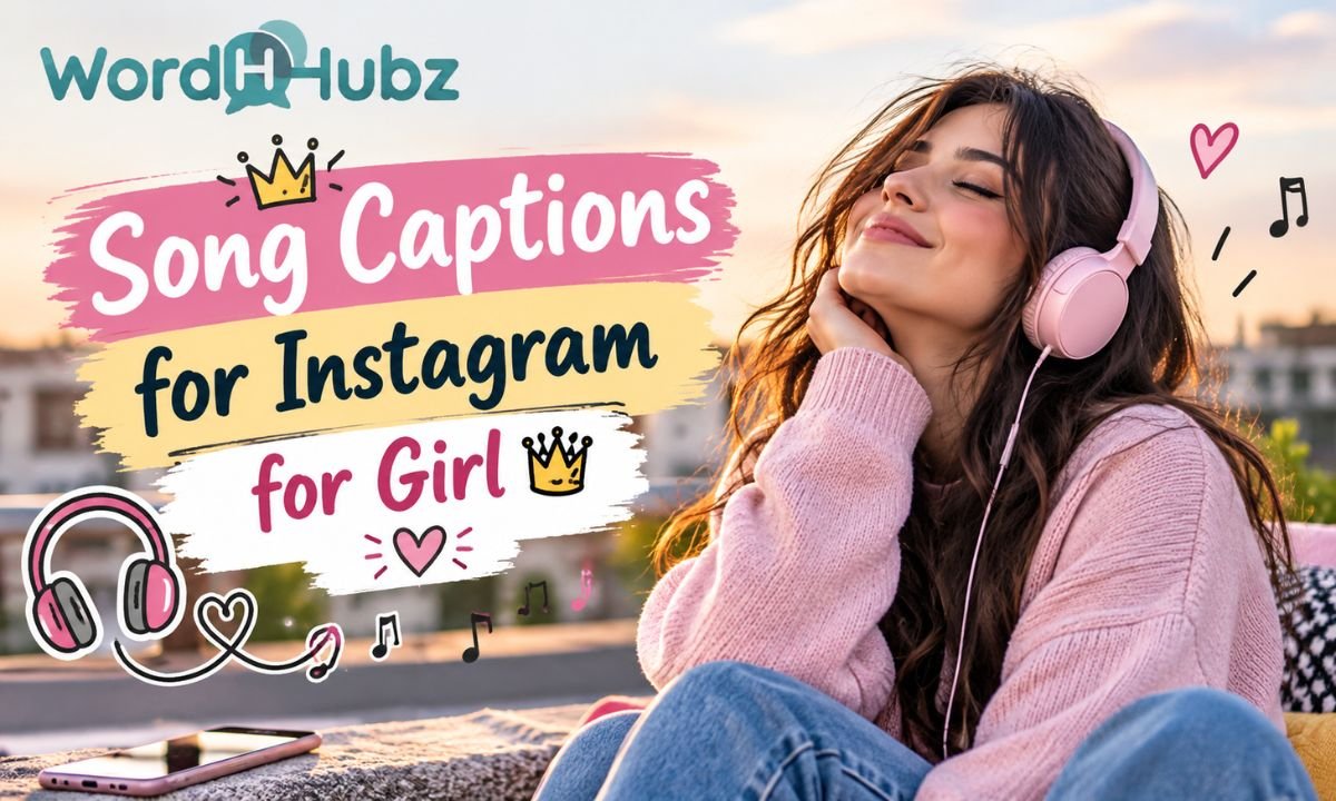 Song Captions for Instagram for Girl