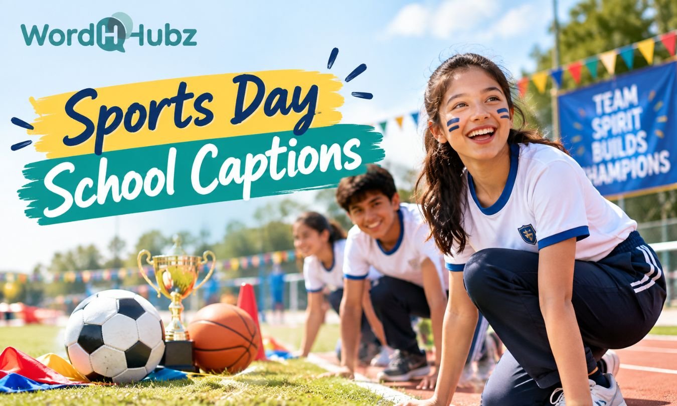 Sports Day School Captions