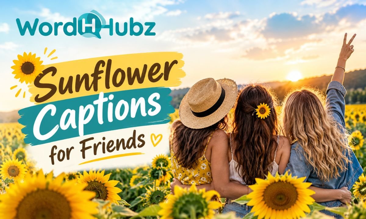 Sunflower Captions for Friends