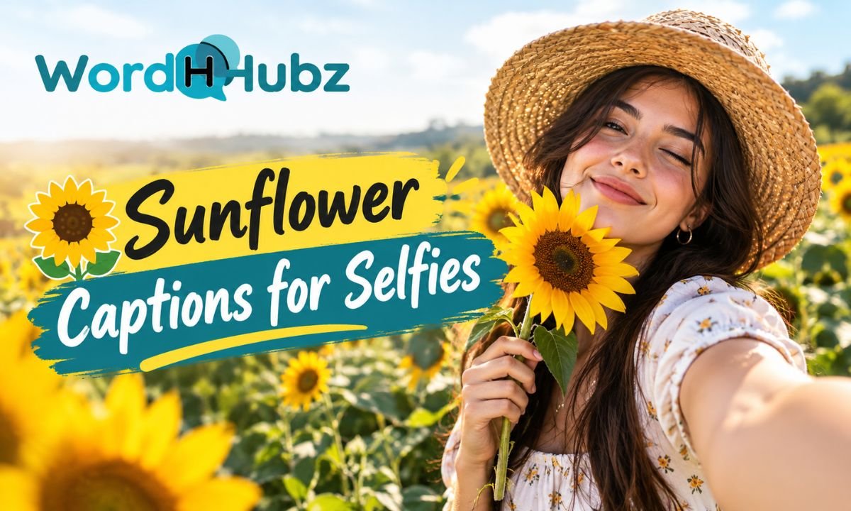 Sunflower Captions for Selfies