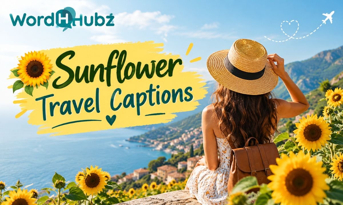Sunflower Travel Captions