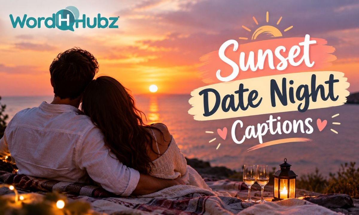 Sunset Date Night Captions