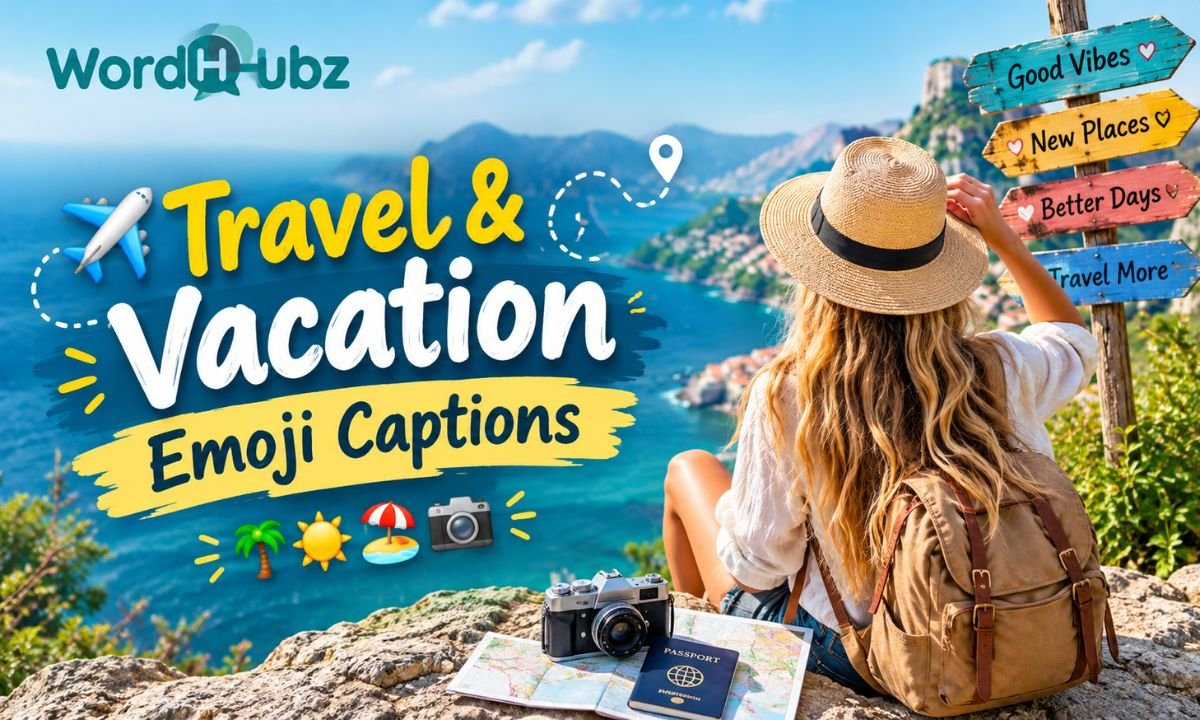 Travel & Vacation Emoji Captions