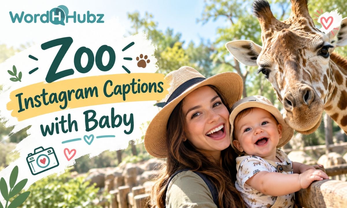 Zoo Instagram Captions with Baby