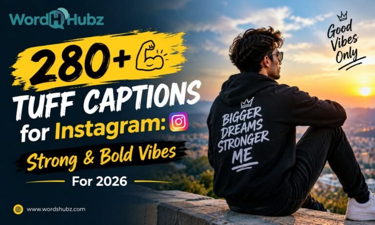 280+ 💪Tuff Captions for Instagram Strong & Bold Vibes For 2026