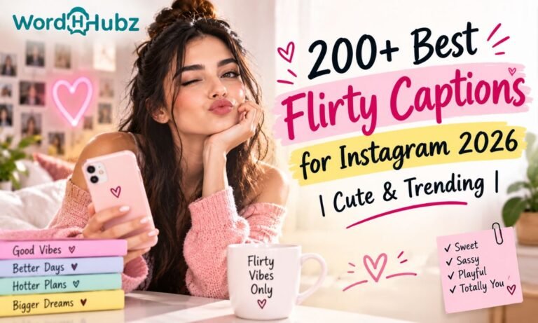 200+ Best Flirty Captions for Instagram 2026