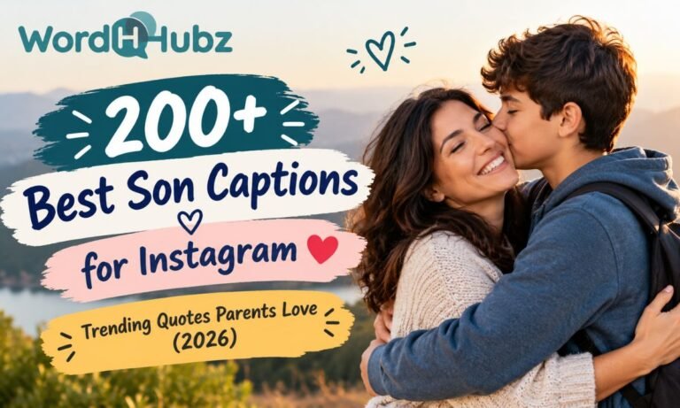 200+ Best Son Captions for Instagram