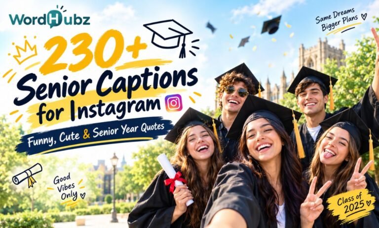 230+ Senior Captions for Instagram