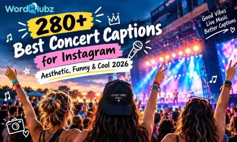 280+ Best Concert Captions for Instagram
