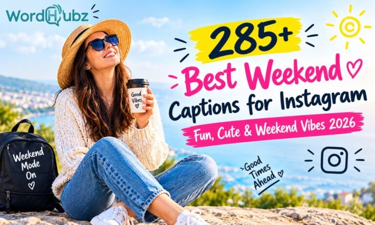 285+ Best Weekend Captions