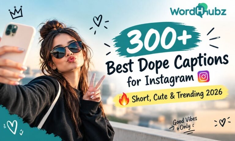 300+ Best Dope Captions for Instagram