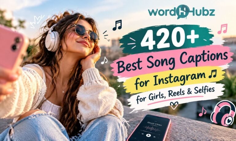 420+ Best Song Captions for Instagram
